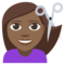 Person Getting Haircut - Medium Black emoji on Emojione